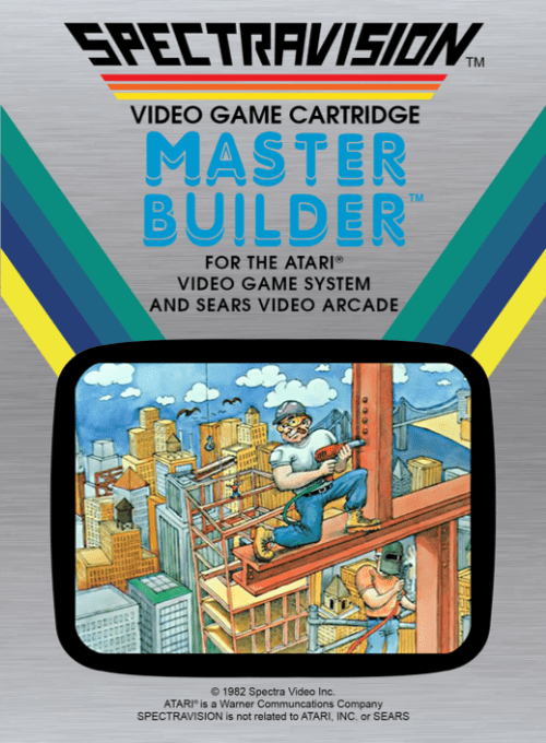 Master Builder box art for Atari 2600